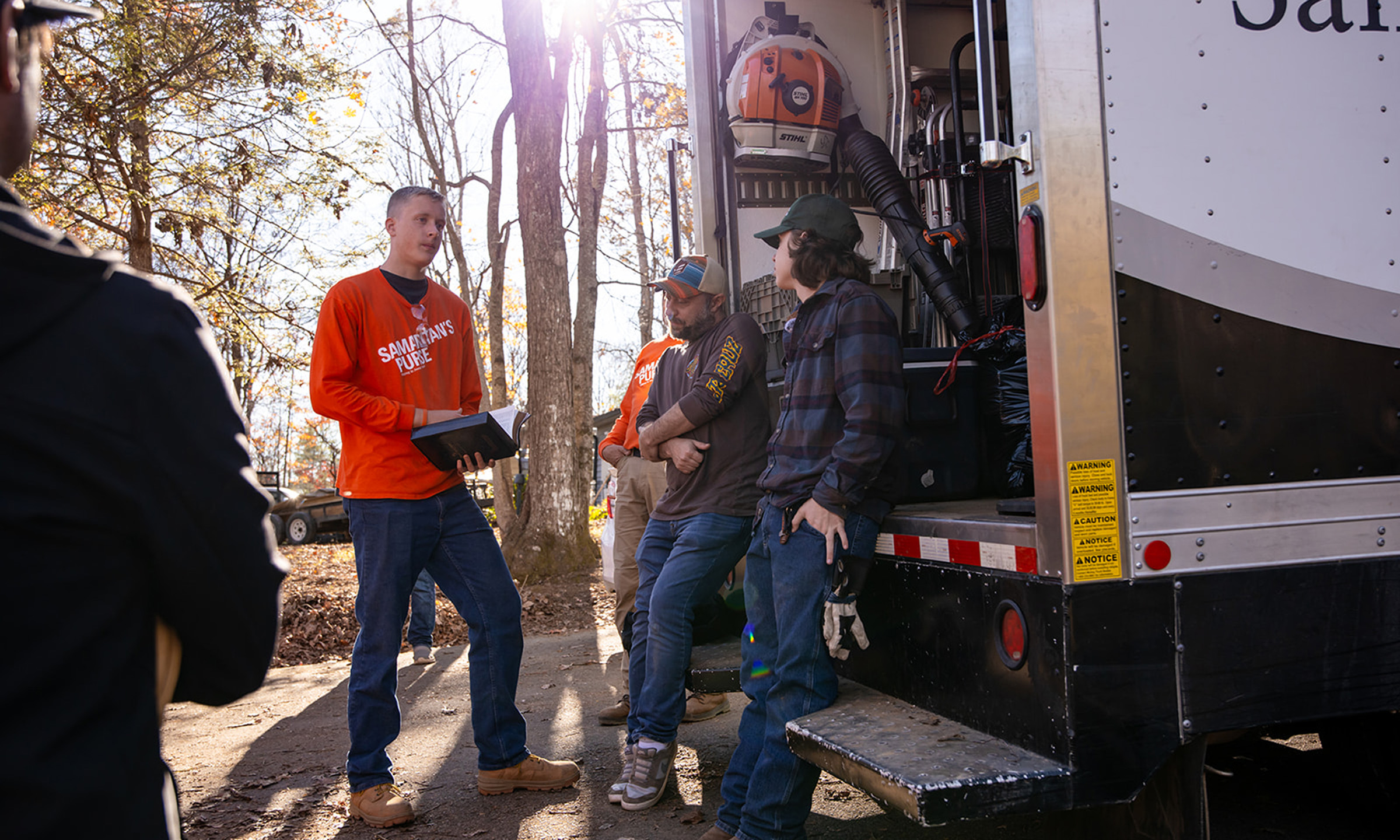 Show me biblical principles before starting the day volunteering